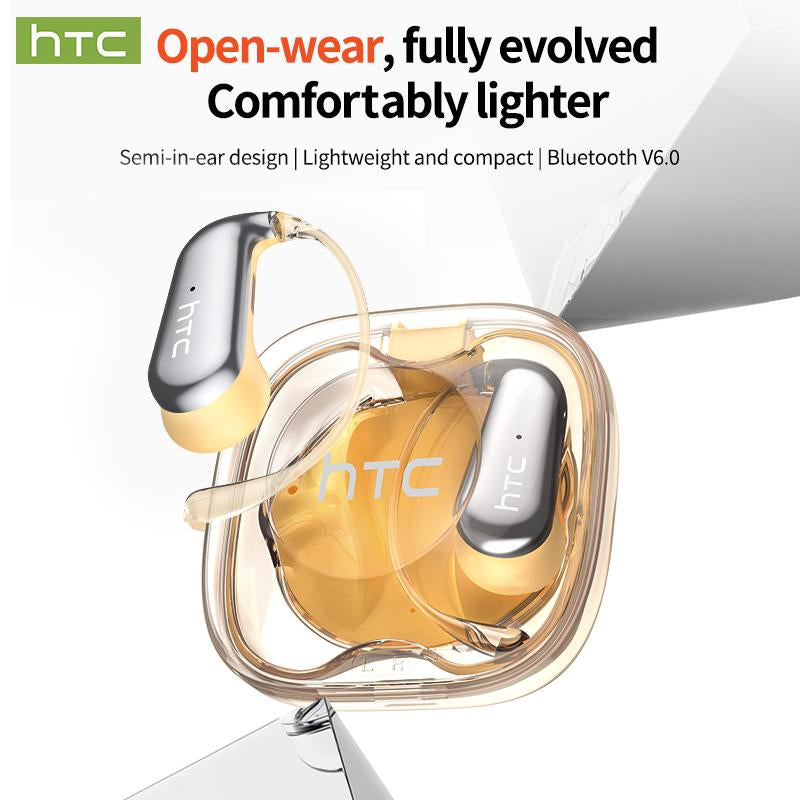 HTC NE38 OWS Wireless Translation Earbuds - Experience Seamless Communication with Real-Time Translation in 134 Languages, Bluetooth 6.0 Connectivity, and Superior HIFI Sound Quality - Perfect for Office, Sports, Study, and Audio Calls