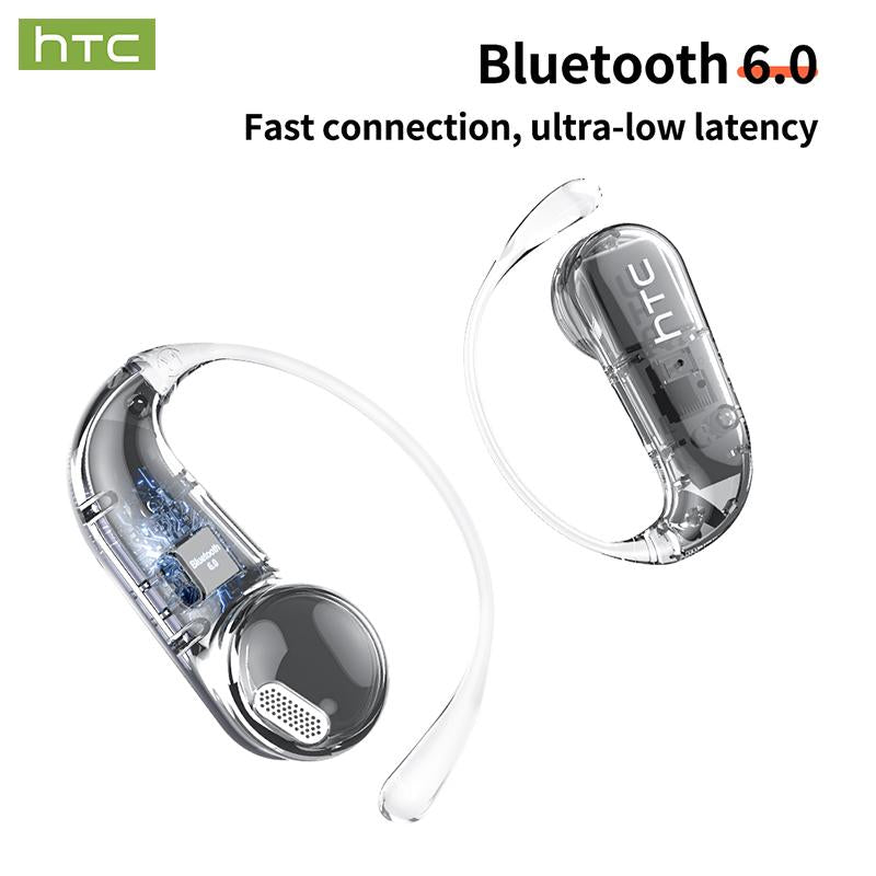 HTC NE38 OWS Wireless Translation Earbuds - Experience Seamless Communication with Real-Time Translation in 134 Languages, Bluetooth 6.0 Connectivity, and Superior HIFI Sound Quality - Perfect for Office, Sports, Study, and Audio Calls